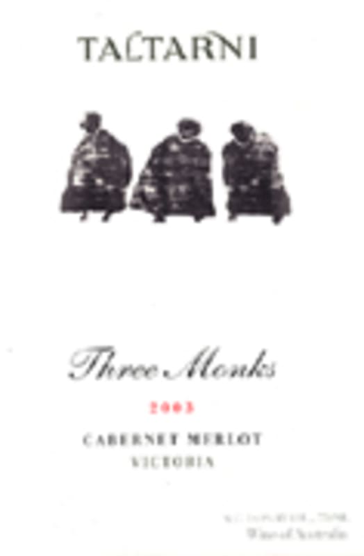 Taltarni Three Monks Cabernet Merlot 2003 Front Label