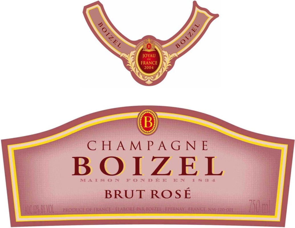 Boizel Joyau de France Brut Rose 2004 Front Label