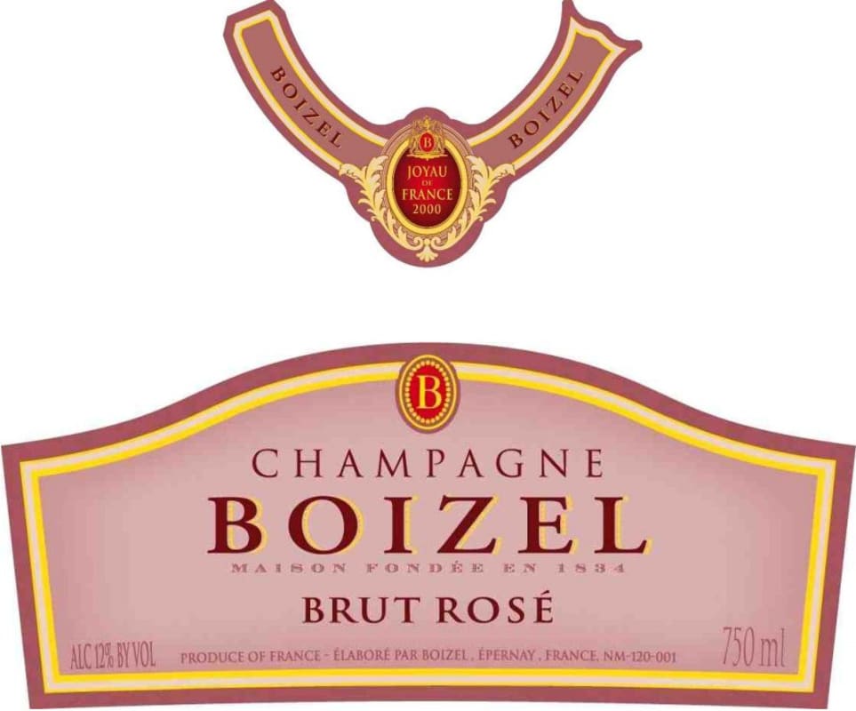 Boizel Joyau de France Brut Rose 2000 Front Label
