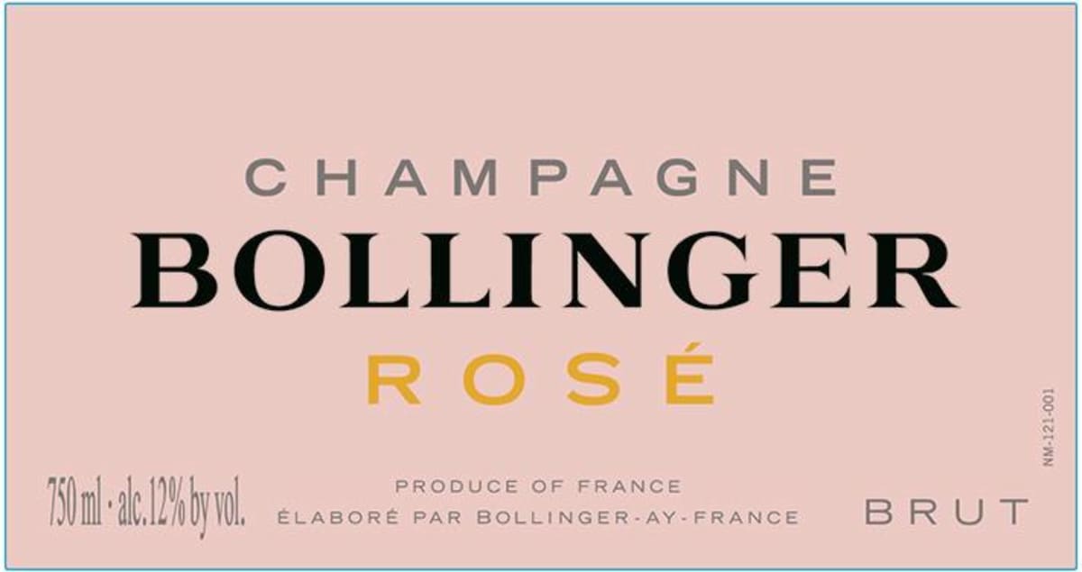 Bollinger Rose Front Label