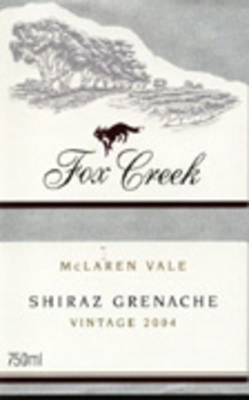 Fox Creek Shiraz/Grenache 2004 Front Label