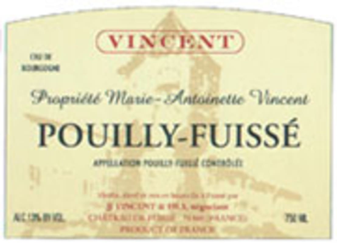 Marcel Vincent & Fils Pouilly-Fuisse Marie-Antoinette 2003 Front Label