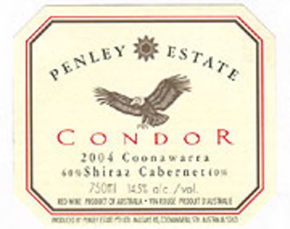 Penley Condor Shiraz Cabernet 2004 Front Label