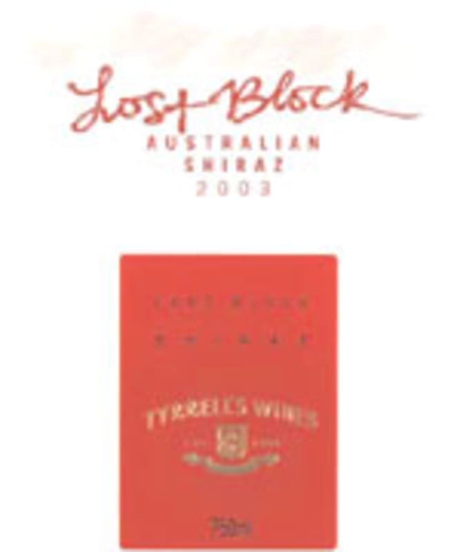 Tyrrell's Lost Block Pinot Noir 2004 Front Label