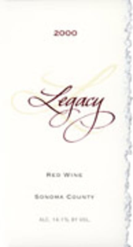 Stonestreet Legacy Meritage Red 2000 Front Label