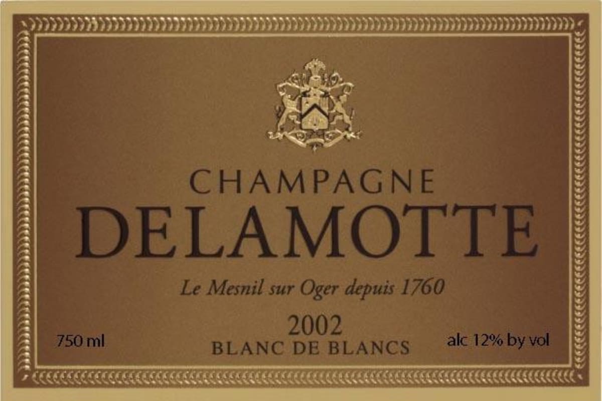 Delamotte Blanc de Blancs Brut 2002 Front Label