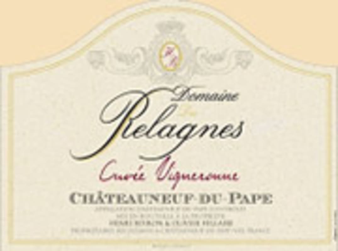 Dom. des Relagnes Chateauneuf-du-Pape Cuvee Vigneronne 2004 Front Label