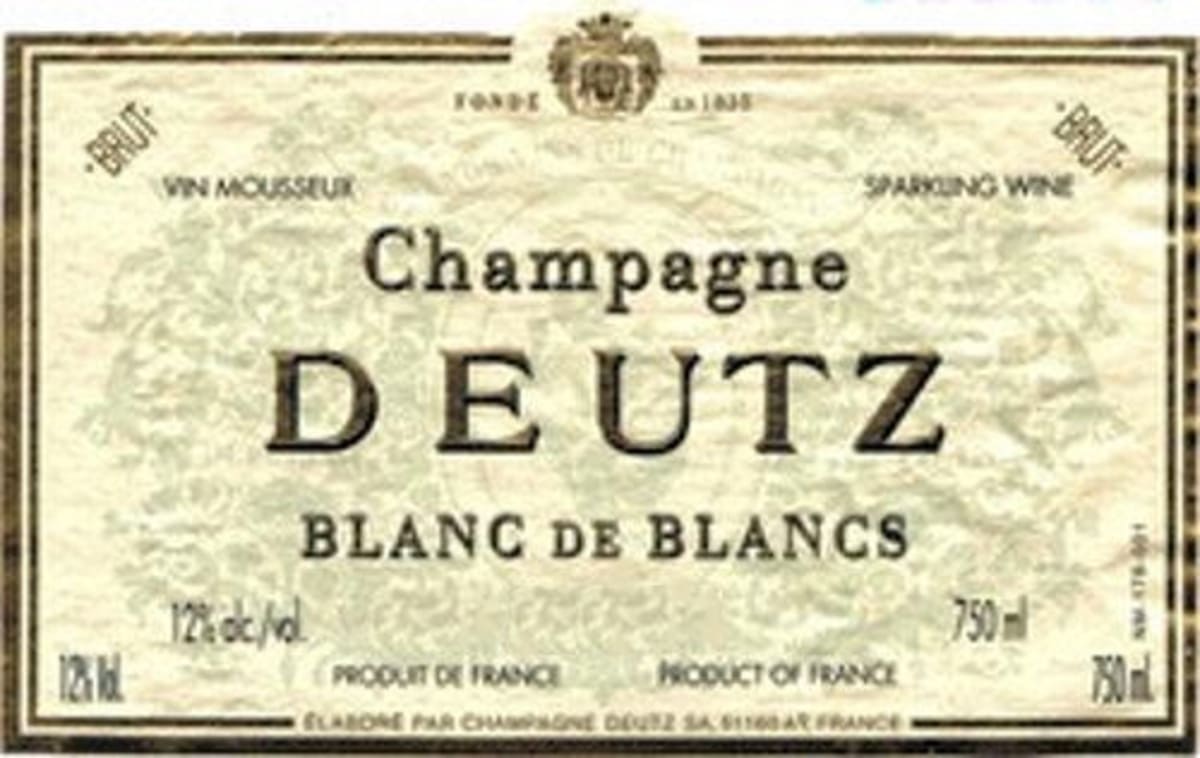 Deutz Blanc de Blancs Millesime 2002 Front Label