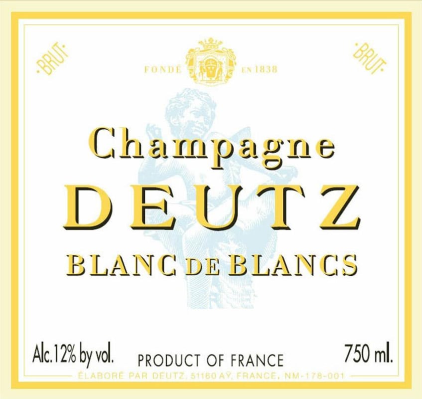 Deutz Blanc de Blancs Millesime 2008 Front Label