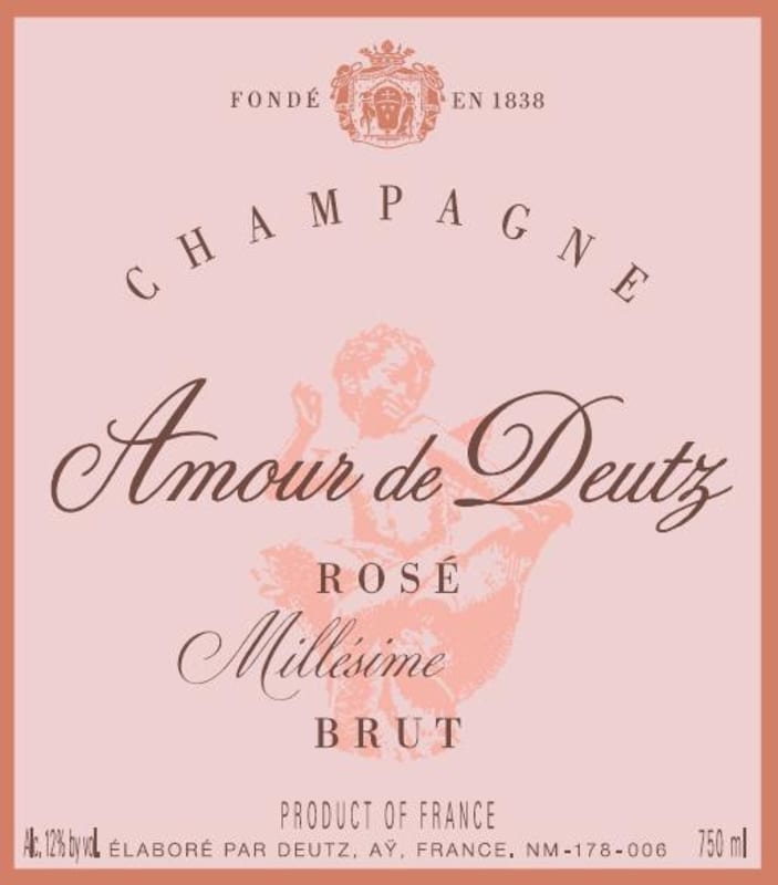 Deutz Amour de Deutz Brut Millesime Rose 2007 Front Label