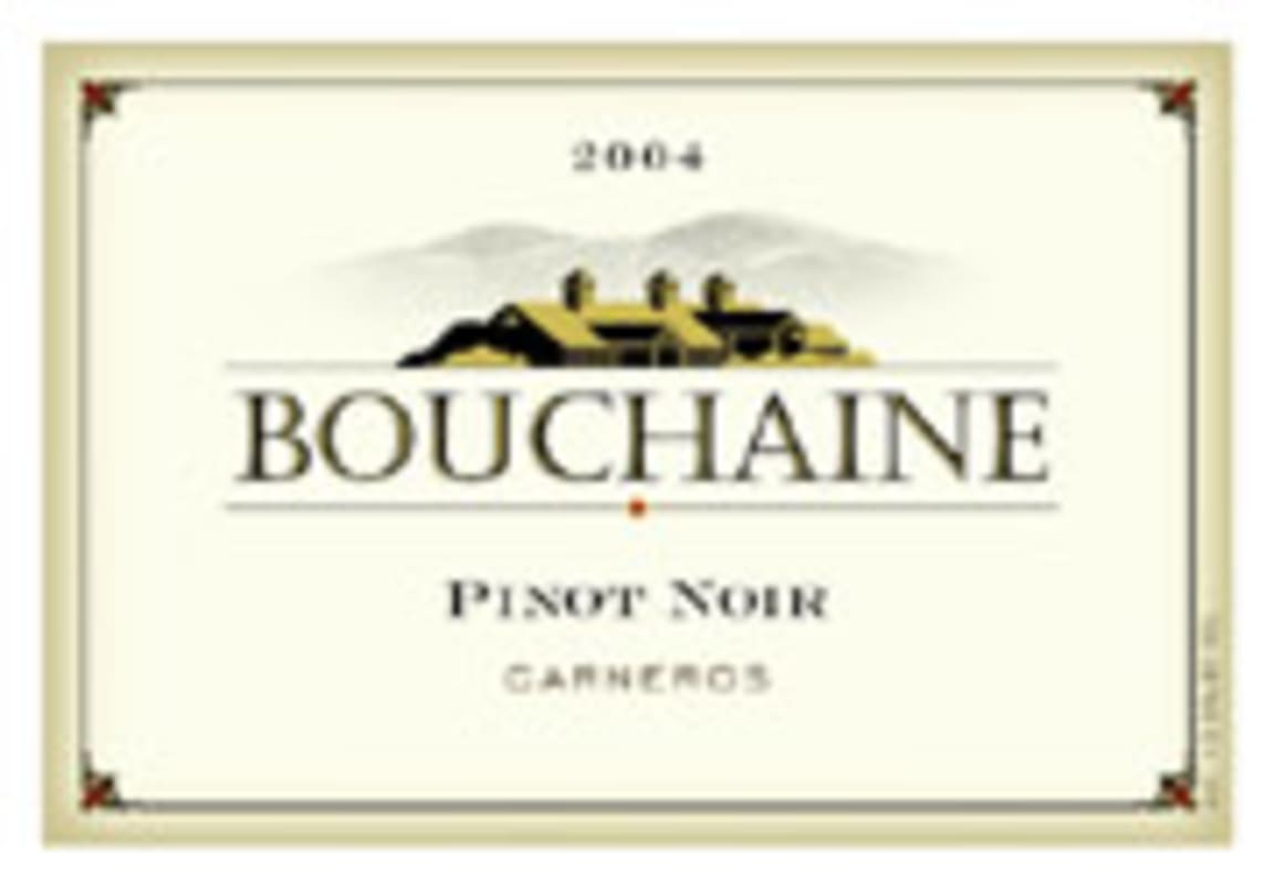 Bouchaine Pinot Noir 2004 Front Label