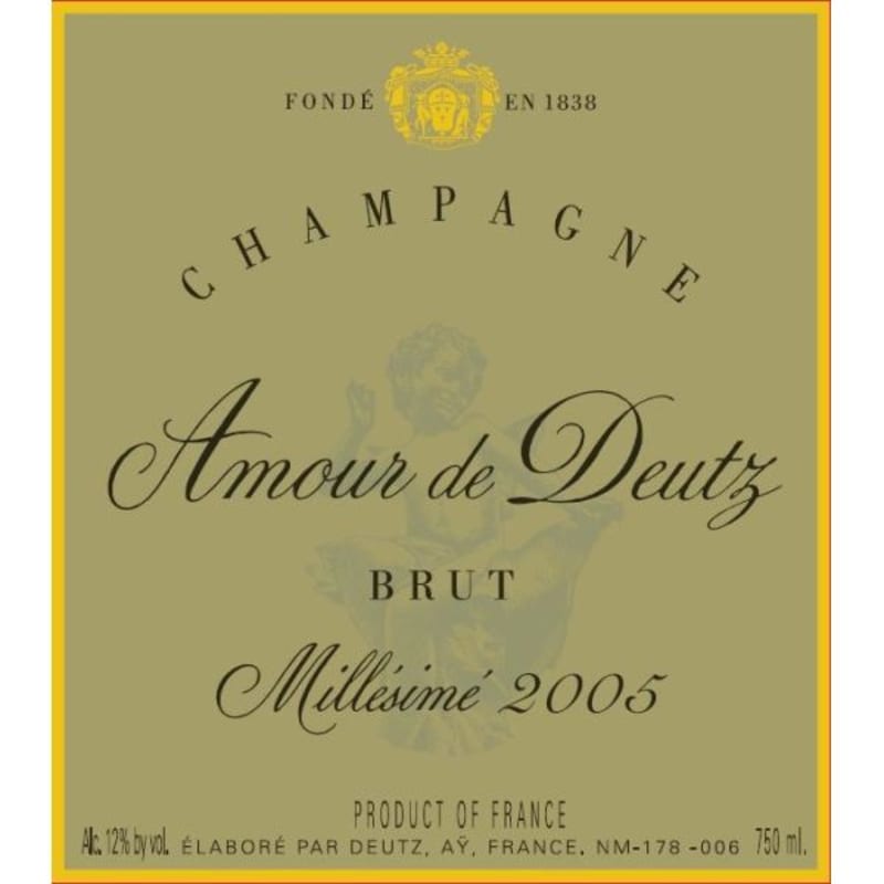 Deutz Amour de Deutz Blanc de Blancs Brut 2005 Front Label