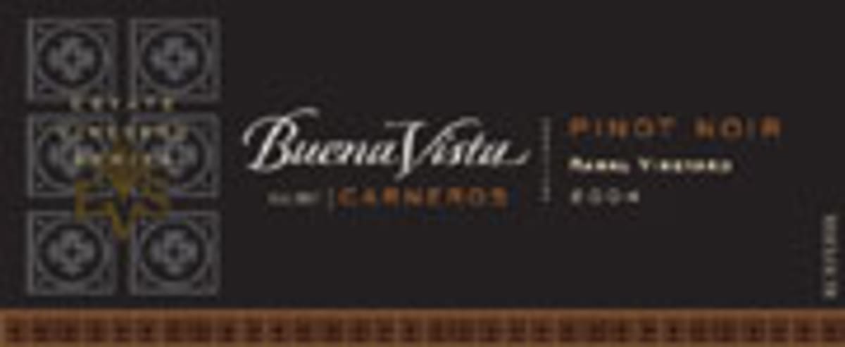 Buena Vista Pinot Noir Ramal Vineyard Estate 2004 Front Label