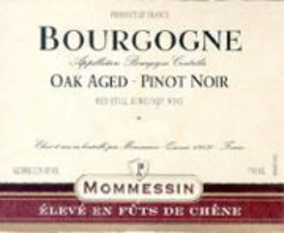 Mommessin Bourgogne Pinot Noir 2003 Front Label
