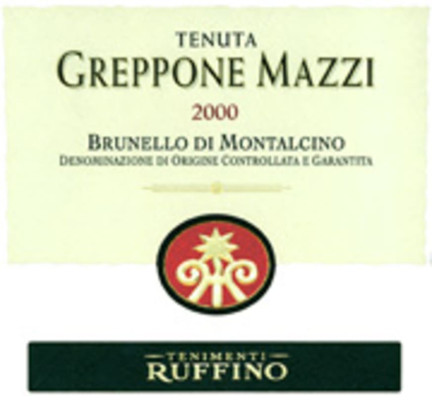 Ruffino Greppone Mazzi Brunello 2000 Front Label