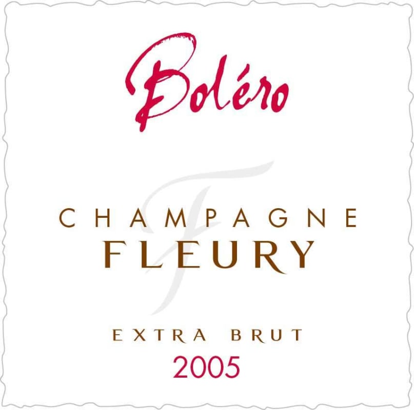 Champagne Fleury Bolero Extra Brut 2005 Front Label