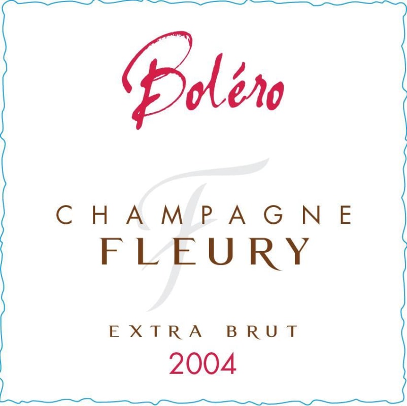 Champagne Fleury Bolero Extra Brut 2004 Front Label
