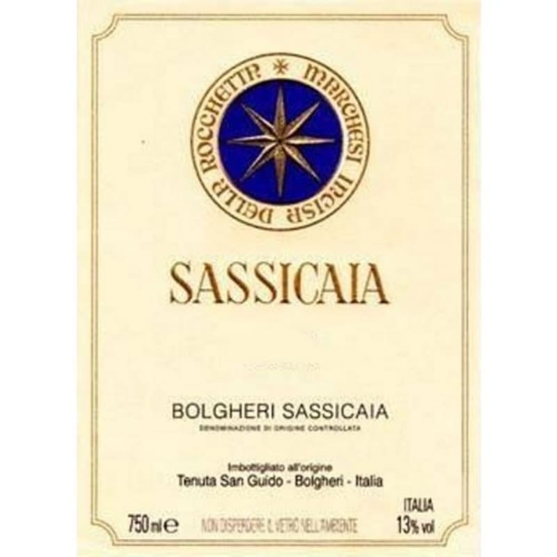 Tenuta San Guido Sassicaia 2003 Front Label
