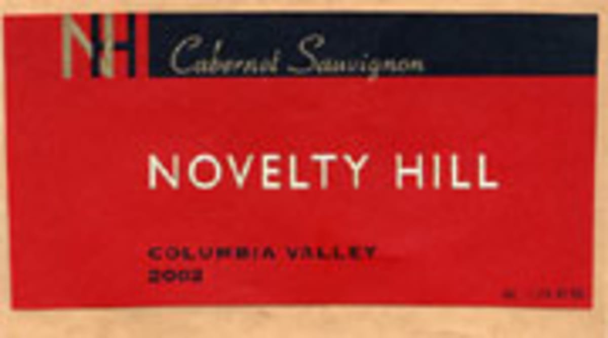 Novelty Hill Cabernet Sauvignon 2002 Front Label