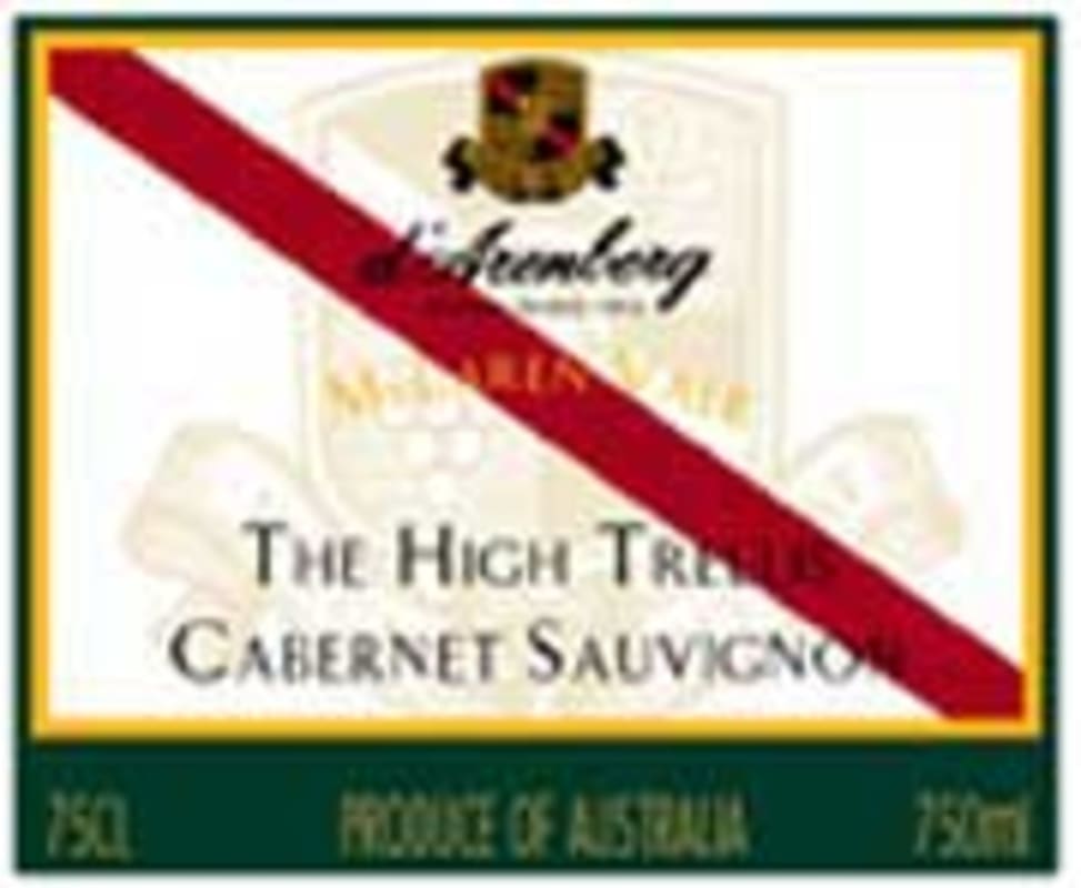 d'Arenberg The High Trellis Cabernet Sauvignon 2004 Front Label