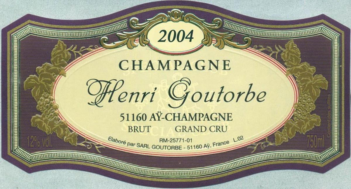 Goutorbe Grand Cru Brut 2004 Front Label