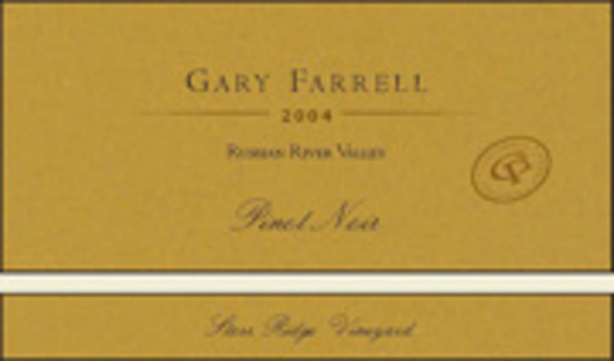 Gary Farrell Russian River Selection Pinot Noir 2004 Front Label