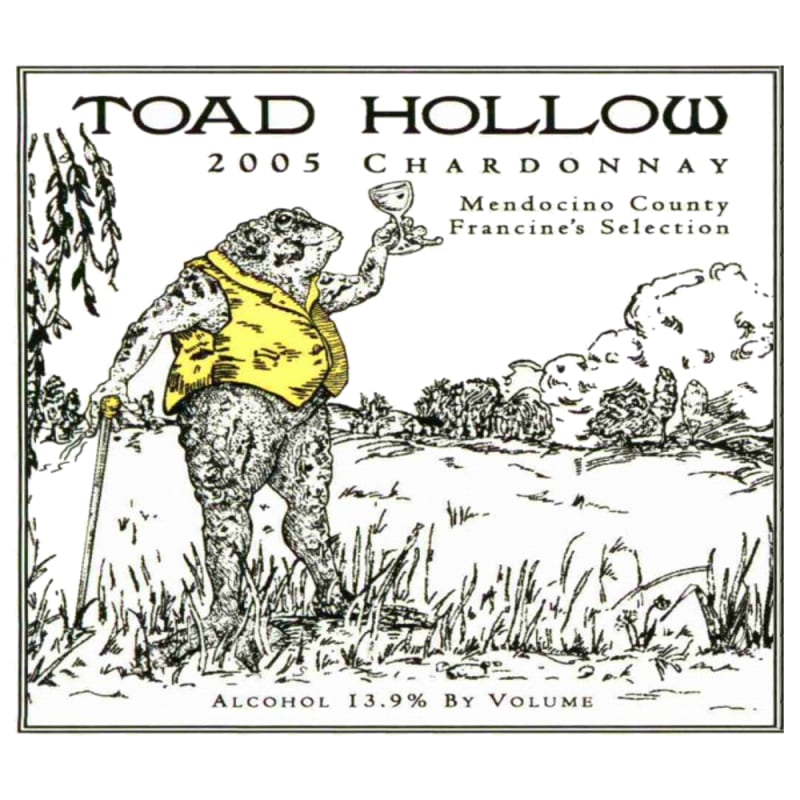 Toad Hollow Chardonnay 2005 Front Label