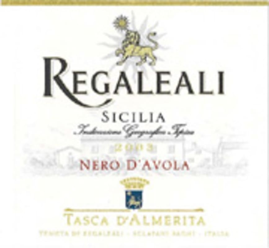 Regaleali Nero d'Avola 2004 Front Label