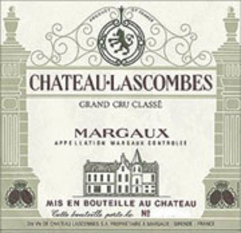 Chateau Lascombes 2001 Front Label