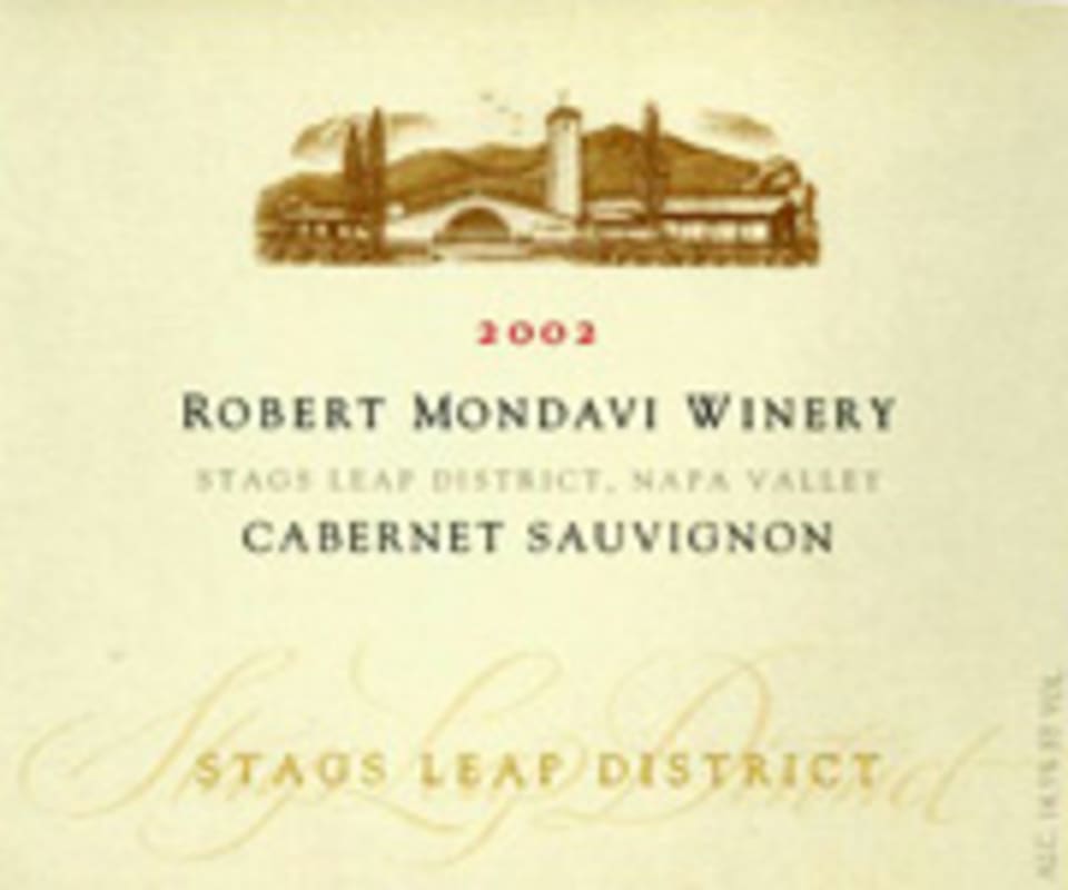 Robert Mondavi Stags Leap Cabernet Sauvignon 2002 Front Label