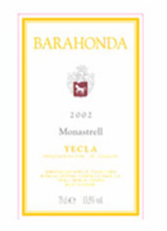 Carro Barahonda Monastrell 2005 Front Label