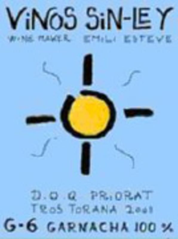 Vinos Sin-Ley G6 Garnacha Priorato 2001 Front Label