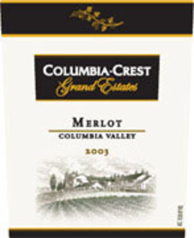 Columbia Crest Grand Estates Merlot 2003 Front Label