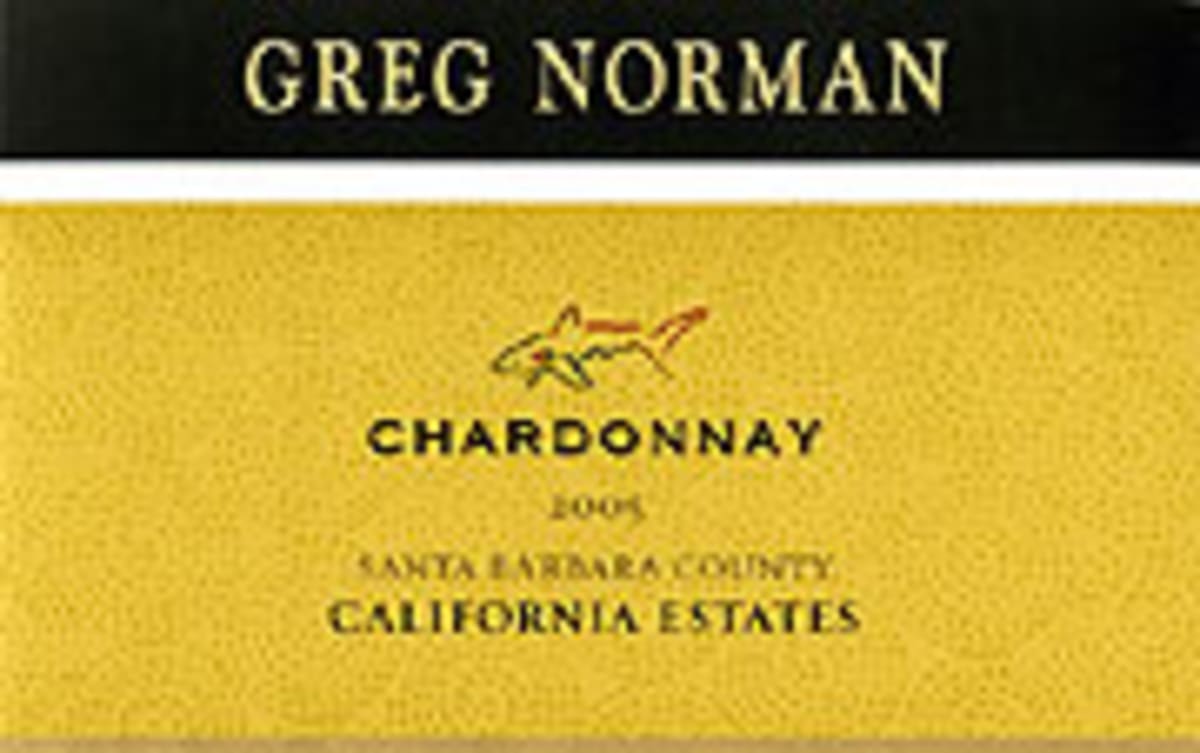 Greg Norman Estates Santa Barbara Chardonnay 2005 Front Label