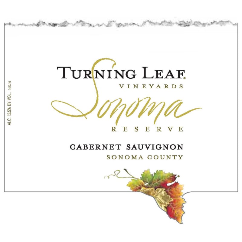 Turning Leaf Sonoma Reserve Cabernet Sauvignon 2005 Front Label
