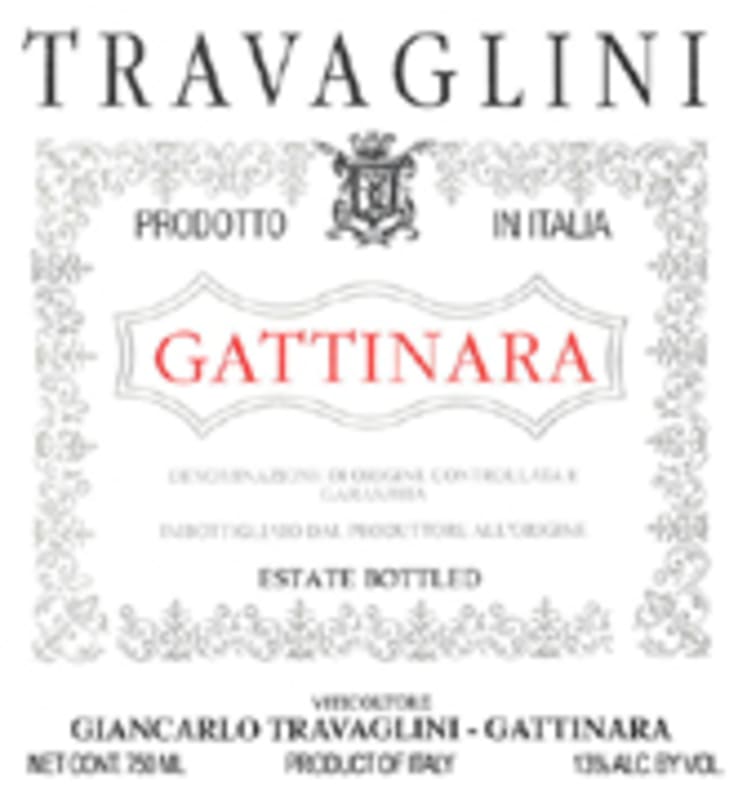 Travaglini Gattinara 2001 Front Label