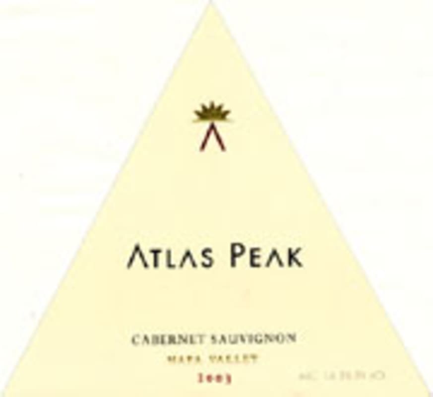 Atlas Peak Cabernet Sauvignon 2003 Front Label