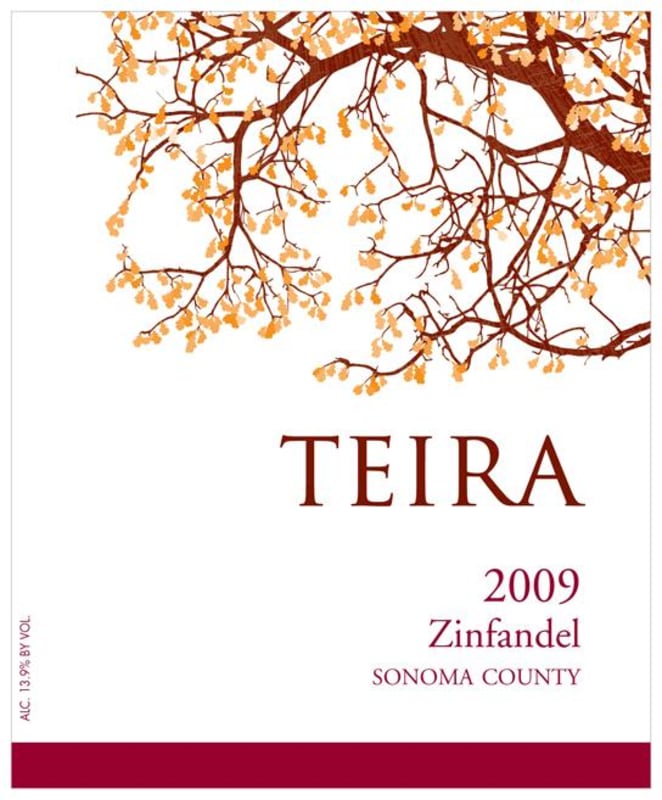Teira Zinfandel 2009 Front Label