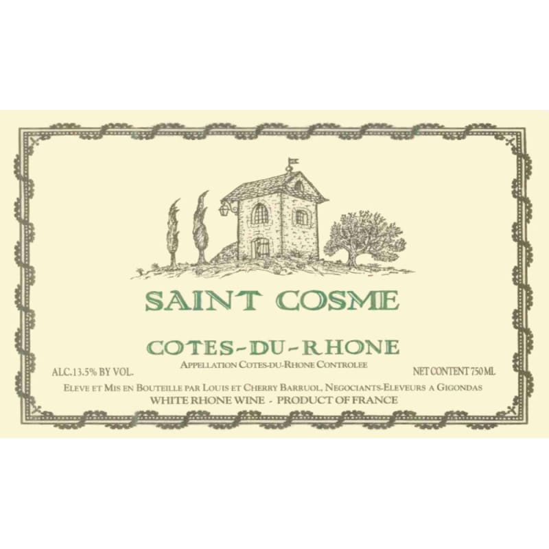Chateau de Saint Cosme Cotes du Rhone Blanc 2005 Front Label