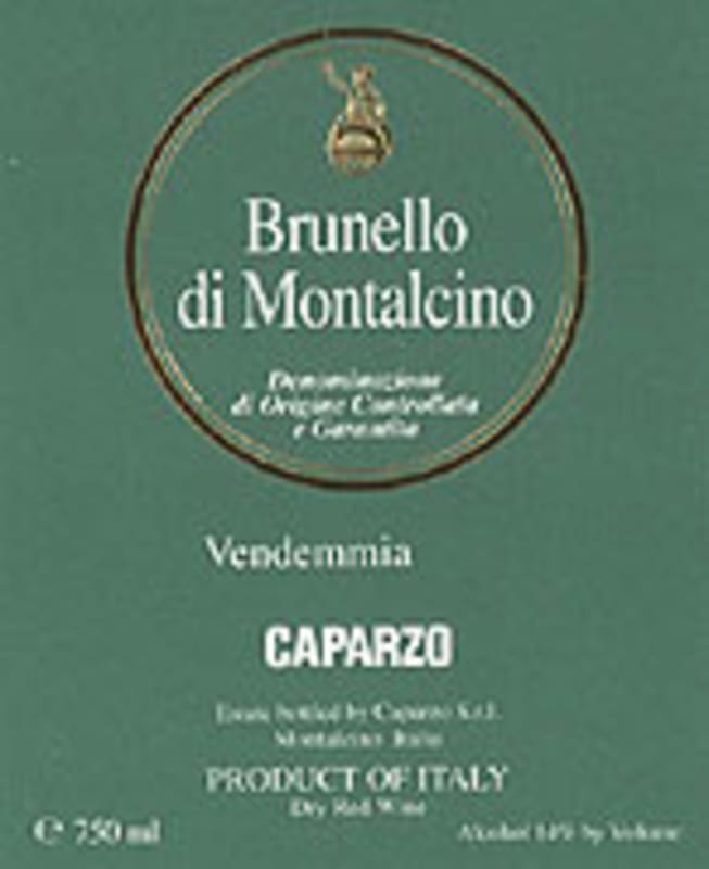 Caparzo Brunello di Montalcino 2001 Front Label