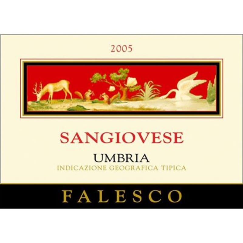 Falesco Sangiovese 2005 Front Label