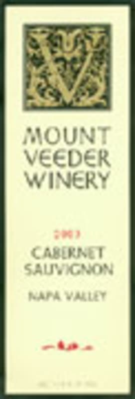 Mount Veeder Winery Cabernet Sauvignon 2003 Front Label