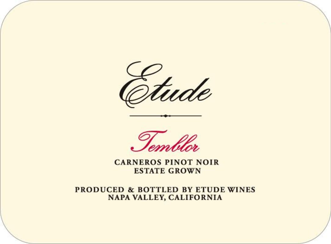 Etude Temblor Estate Pinot Noir 2006 Front Label