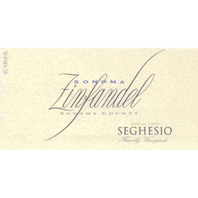 Seghesio Sonoma Zinfandel 2005 Front Label