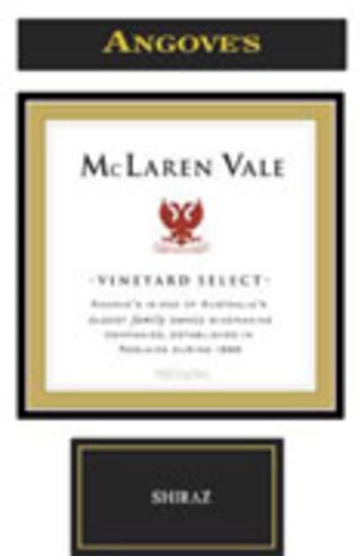 Angove Family Winemakers Vineyard Select Shiraz 2004 Front Label