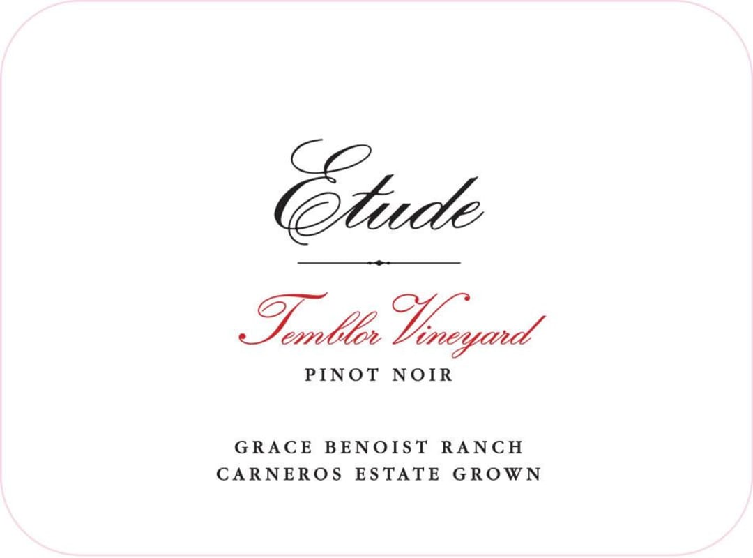 Etude Temblor Estate Pinot Noir 2013 Front Label