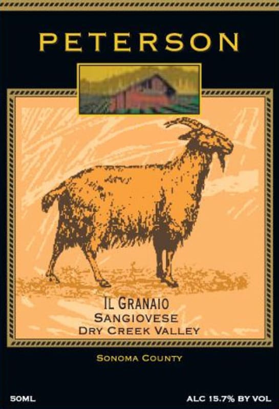 Peterson Il Granaio Sangiovese 2012 Front Label