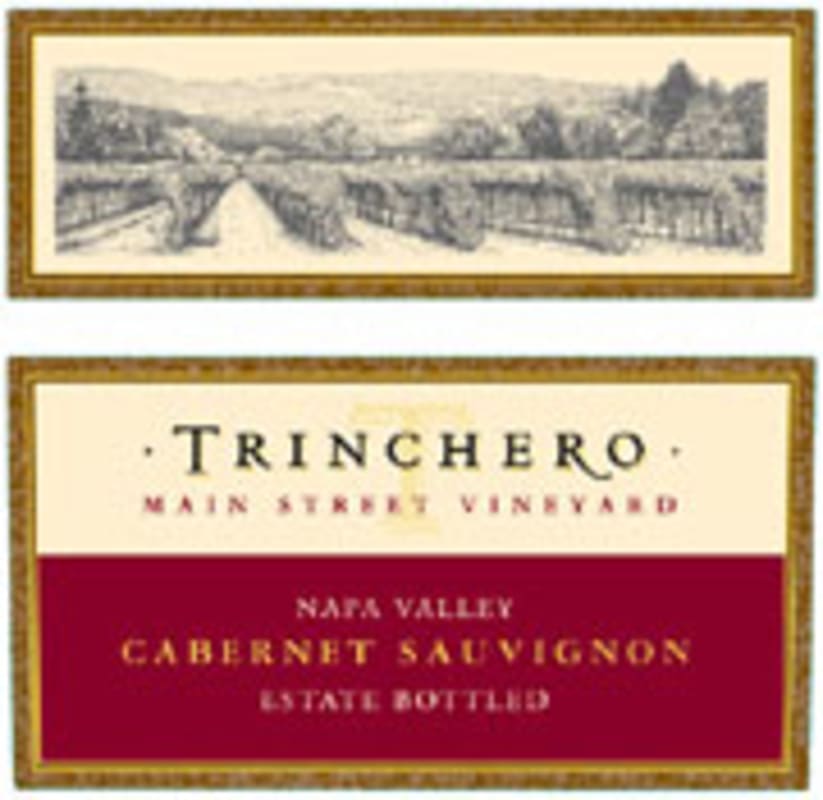 Trinchero Main Street Vineyard Cabernet Sauvignon 2002 Front Label