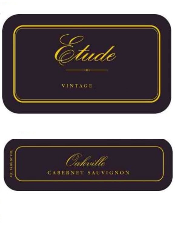 Etude Oakville Cabernet Sauvignon 2012 Front Label
