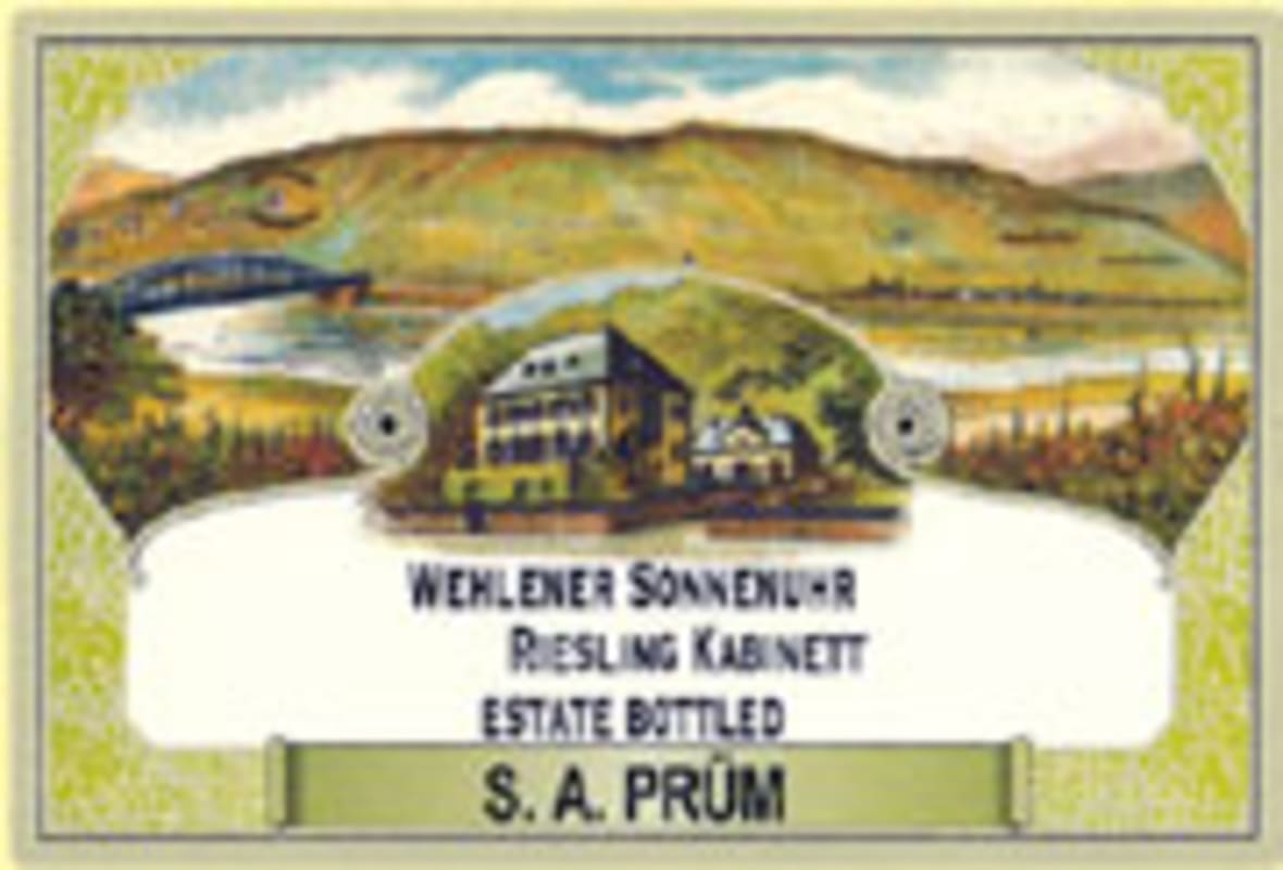 S.A. Prum Wehlener Sonnenuhr Riesling Kabinett 2004 Front Label